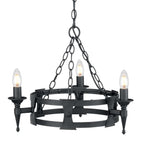 Pendelleuchte Saxon (schwarz) 3x - Elstead Lighting