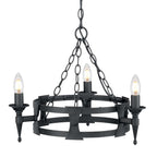 Pendelleuchte Saxon (schwarz) 3x - Elstead Lighting