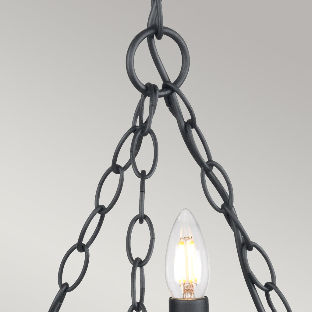 Pendelleuchte Saxon (schwarz) 3x - Elstead Lighting