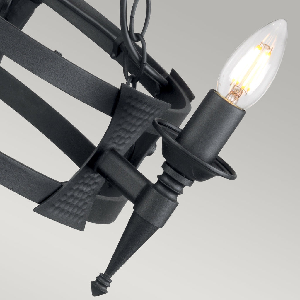 Pendelleuchte Saxon (schwarz) 3x - Elstead Lighting