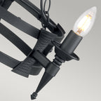 Pendelleuchte Saxon (schwarz) 3x - Elstead Lighting