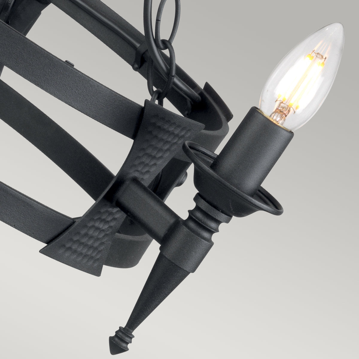 Pendelleuchte Saxon (schwarz) 3x - Elstead Lighting