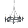 Pendelleuchte Saxon (schwarz) 5x - Elstead Lighting