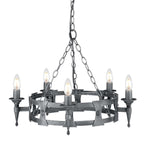 Pendelleuchte Saxon (schwarz) 5x - Elstead Lighting