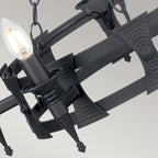 Pendelleuchte Saxon (schwarz) 5x - Elstead Lighting
