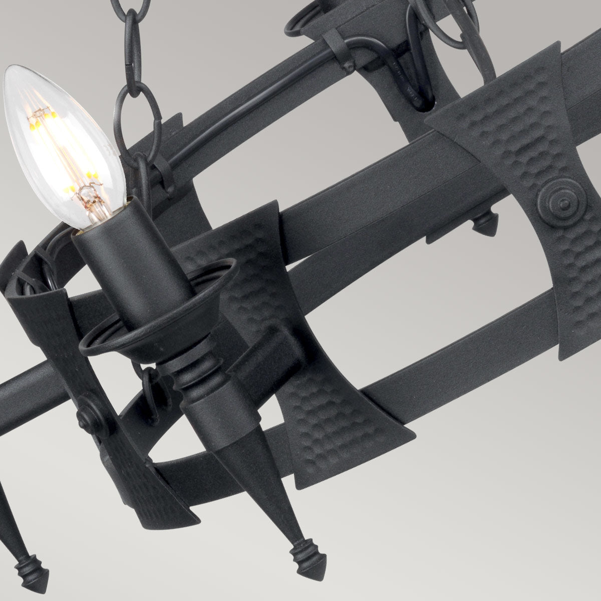 Pendelleuchte Saxon (schwarz) 5x - Elstead Lighting
