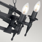 Pendelleuchte Saxon (schwarz) 5x - Elstead Lighting