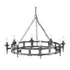 Pendelleuchte Saxon (schwarz) 8x - Elstead Lighting