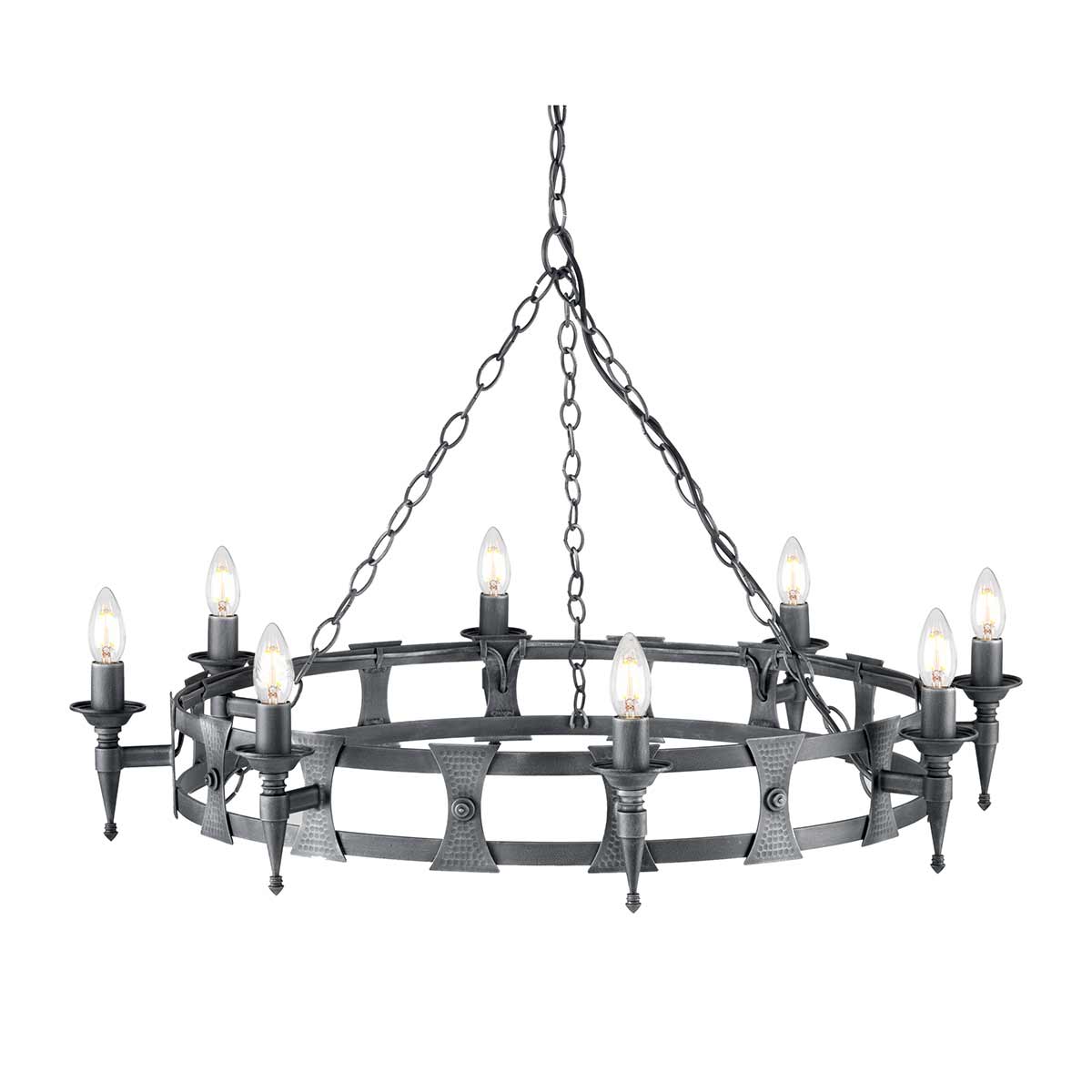 Pendelleuchte Saxon (schwarz) 8x - Elstead Lighting