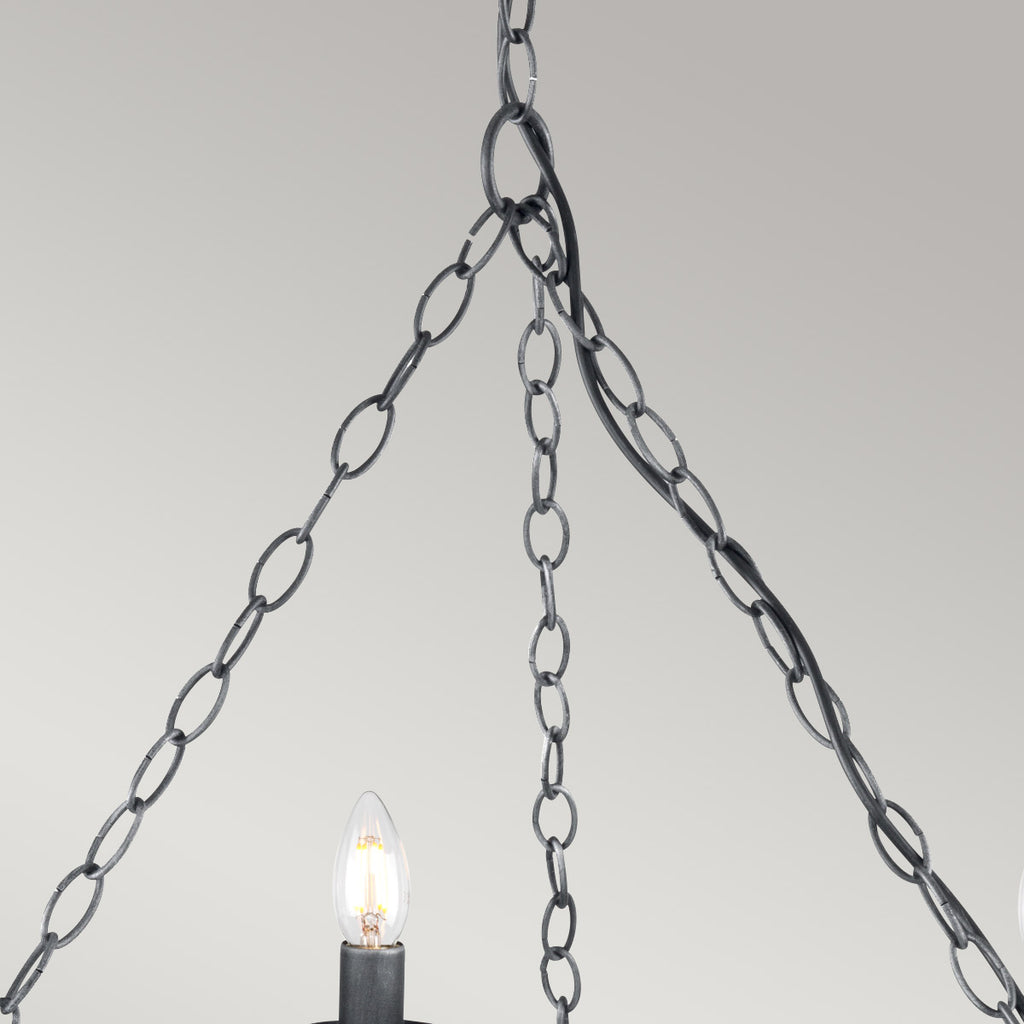 Pendelleuchte Saxon (schwarz) 8x - Elstead Lighting
