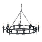Pendelleuchte Saxon (schwarz) 8x - Elstead Lighting