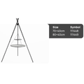 Schwenkgrill TIPI 210cm - Doppelrost aus Edelstahl 80cm + 40cm