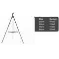 Schwenkgrill TIPI 210cm - Grillrost aus Edelstahl 70cm