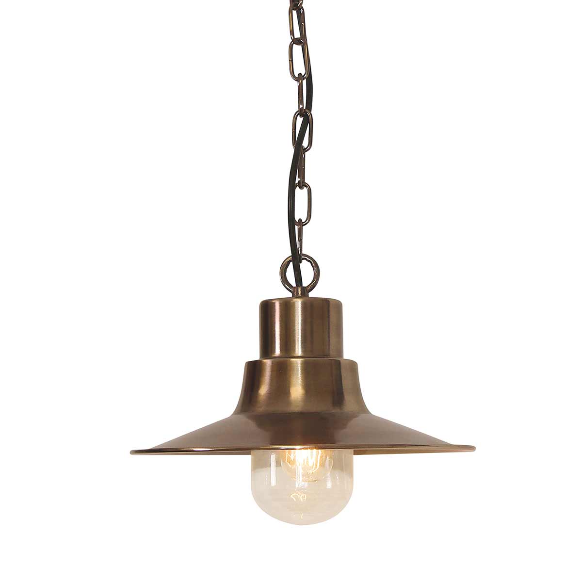 Außen-Pendelleuchte Sheldon (messingfarben) 1x - Elstead Lighting