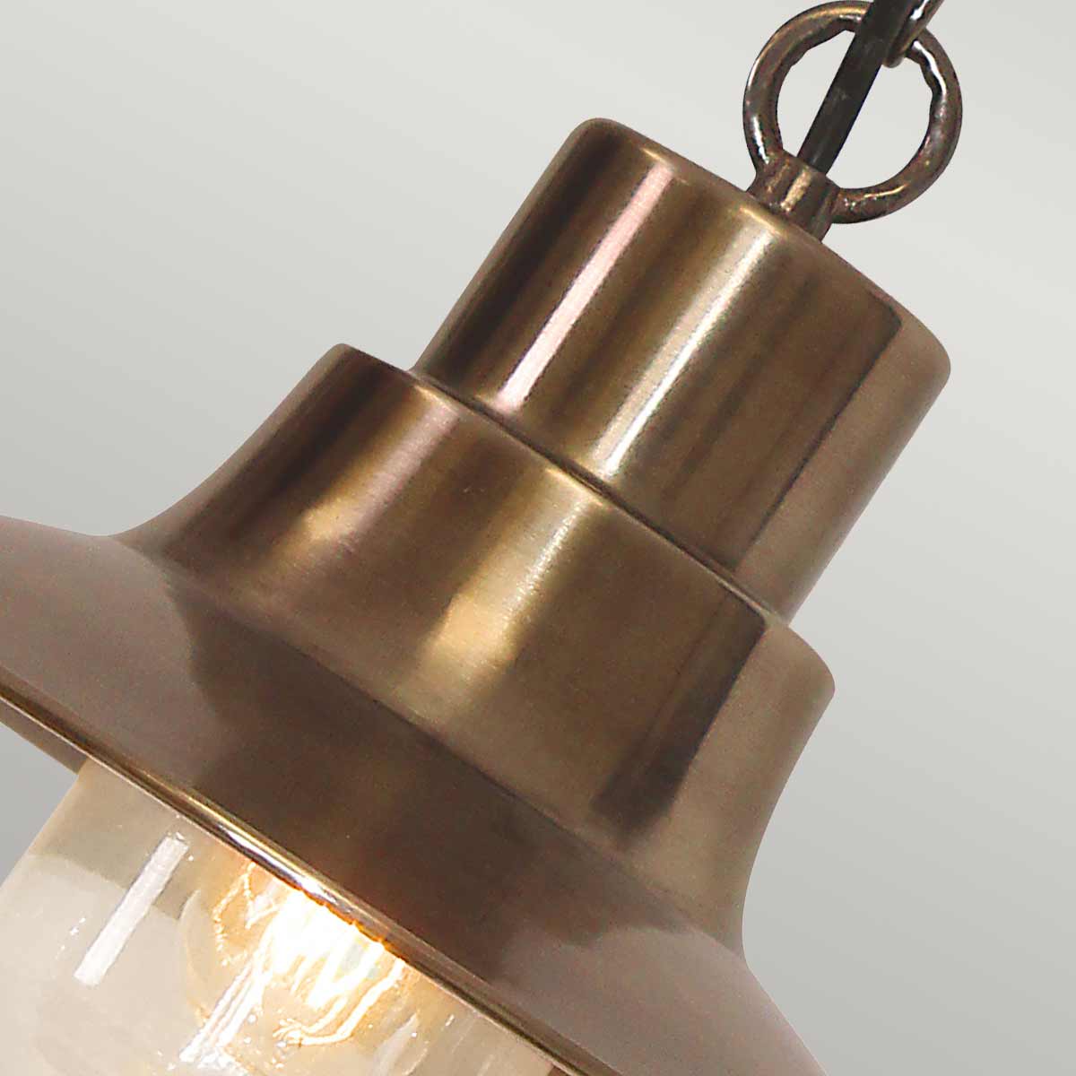 Außen-Pendelleuchte Sheldon (messingfarben) 1x - Elstead Lighting