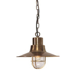 Außen-Pendelleuchte Sheldon (messingfarben) 1x - Elstead Lighting