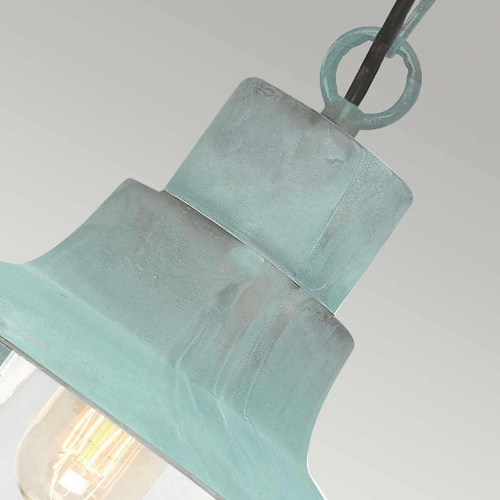 Außen-Pendelleuchte Sheldon (antik wirkende Grünspan-Patina auf Metall) 1x - Elstead Lighting