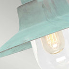 Außen-Wandleuchte Sheldon (antik wirkende Grünspan-Patina auf Metall) 1x - Elstead Lighting