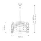 Pendelleuchte Shoal (Nickel) 4x - Elstead Lighting