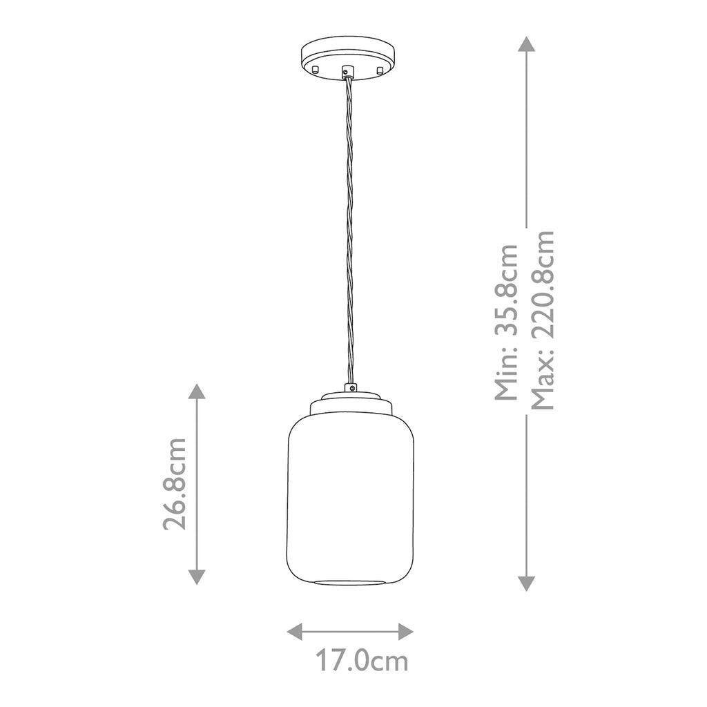Pendelleuchte Sola (Nickel) 1x - Elstead Lighting