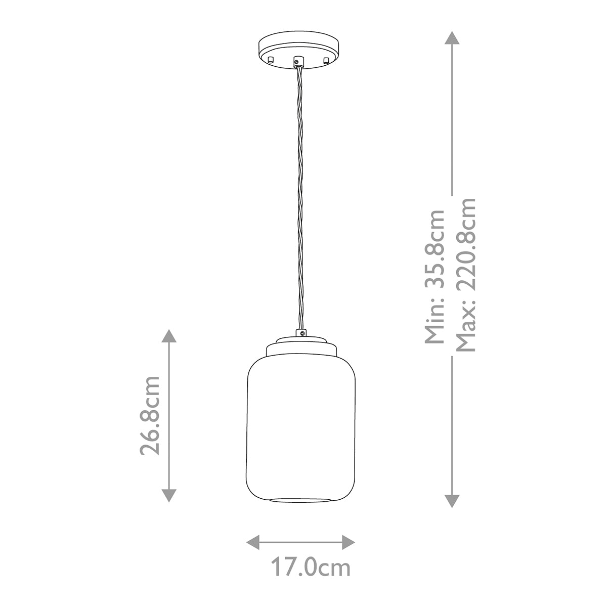 Pendelleuchte Sola (Nickel) 1x - Elstead Lighting