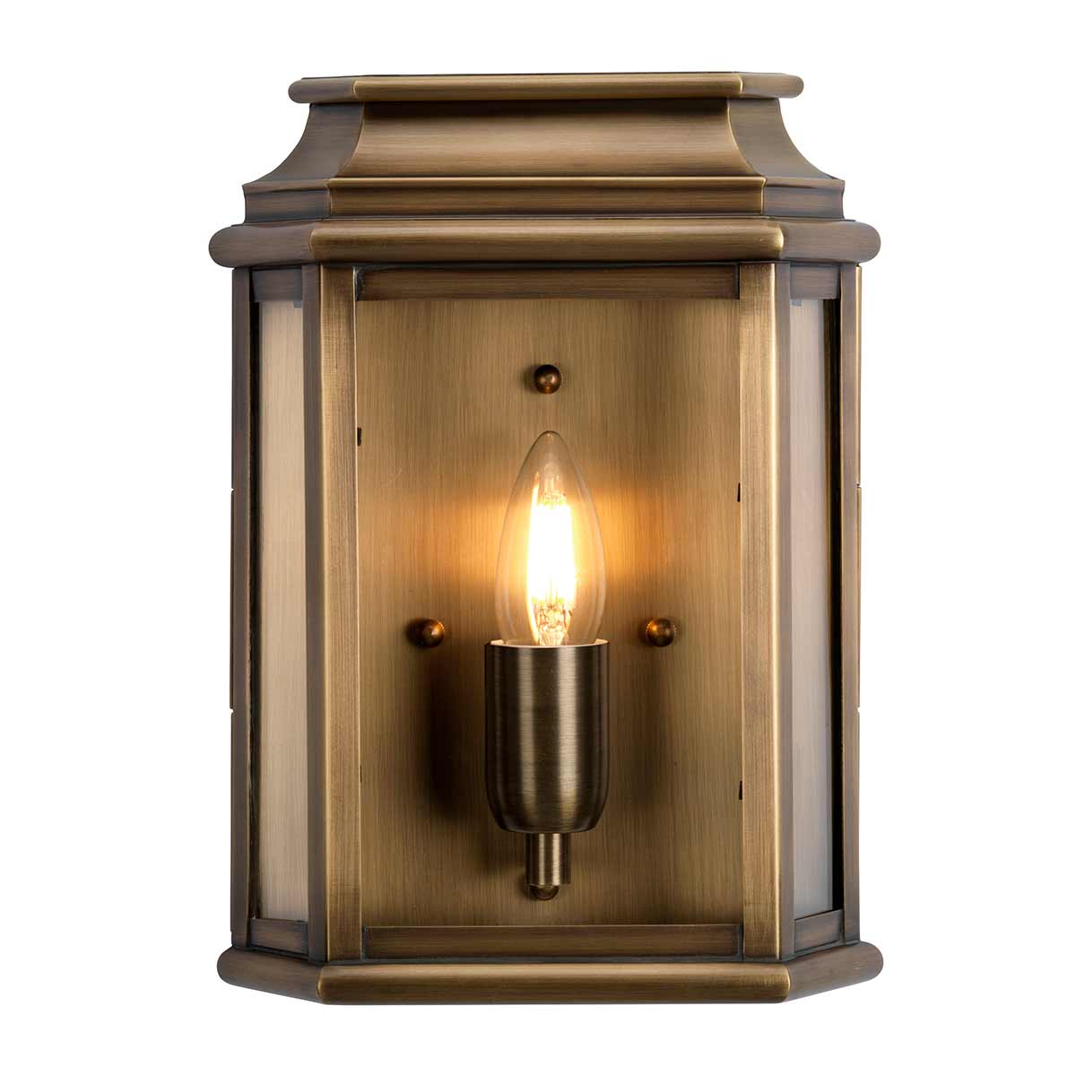 Außen-Wandleuchte St Martins (messingfarben) 1x - Elstead Lighting