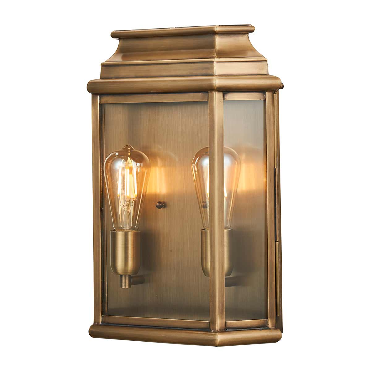 Außen-Wandleuchte St Martins (messingfarben) 2x - Elstead Lighting