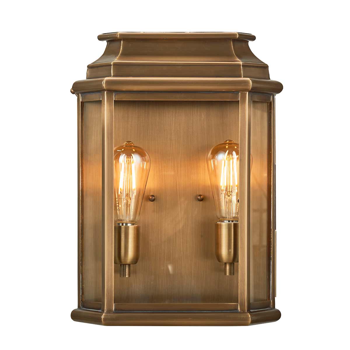 Außen-Wandleuchte St Martins (messingfarben) 2x - Elstead Lighting