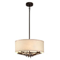 Pendelleuchte Taiko (bronzefarben) 3x - Elstead Lighting