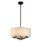Pendelleuchte Taiko (bronzefarben) 3x - Elstead Lighting