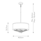 Pendelleuchte Taiko (bronzefarben) 3x - Elstead Lighting