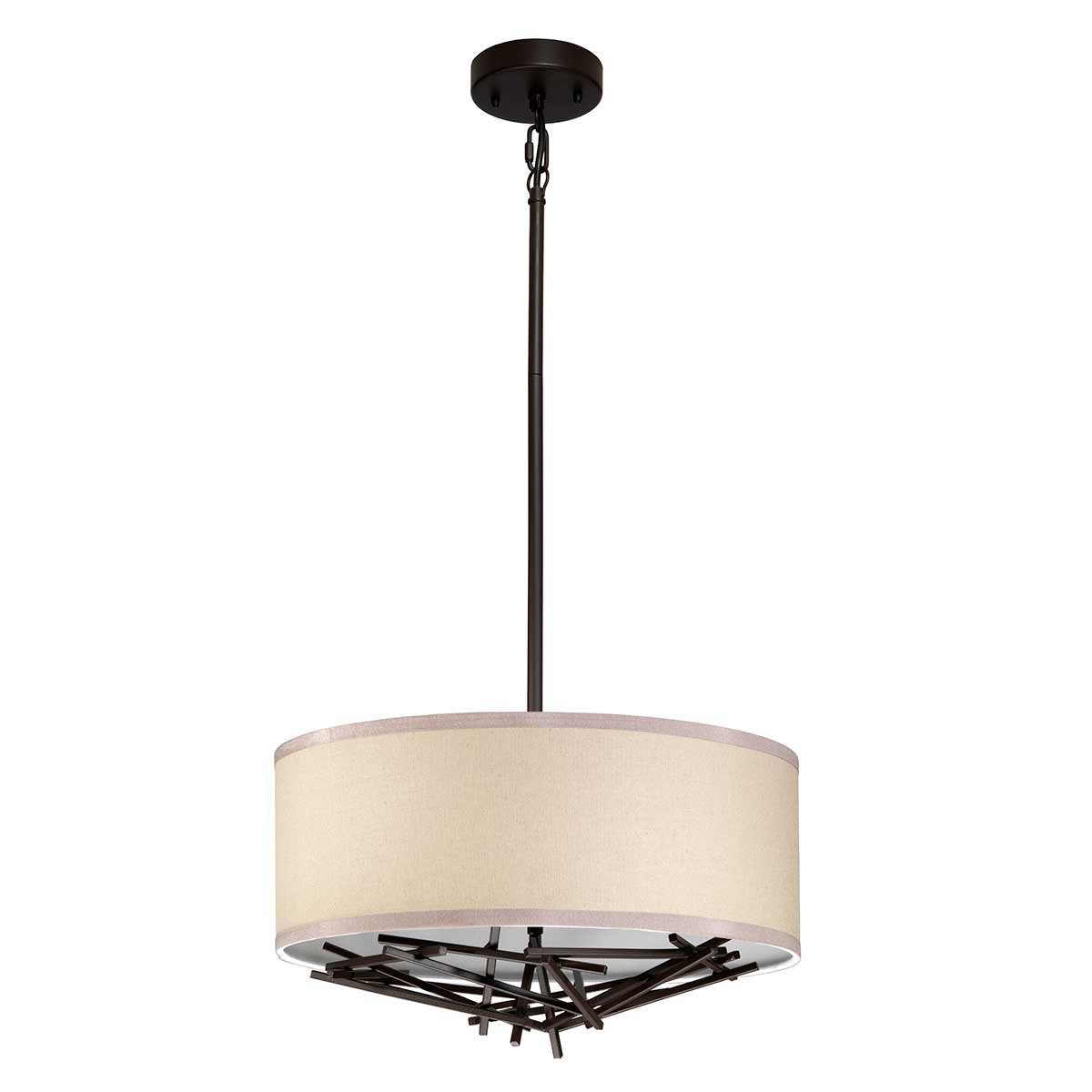 Pendelleuchte Taiko (bronzefarben) 3x - Elstead Lighting