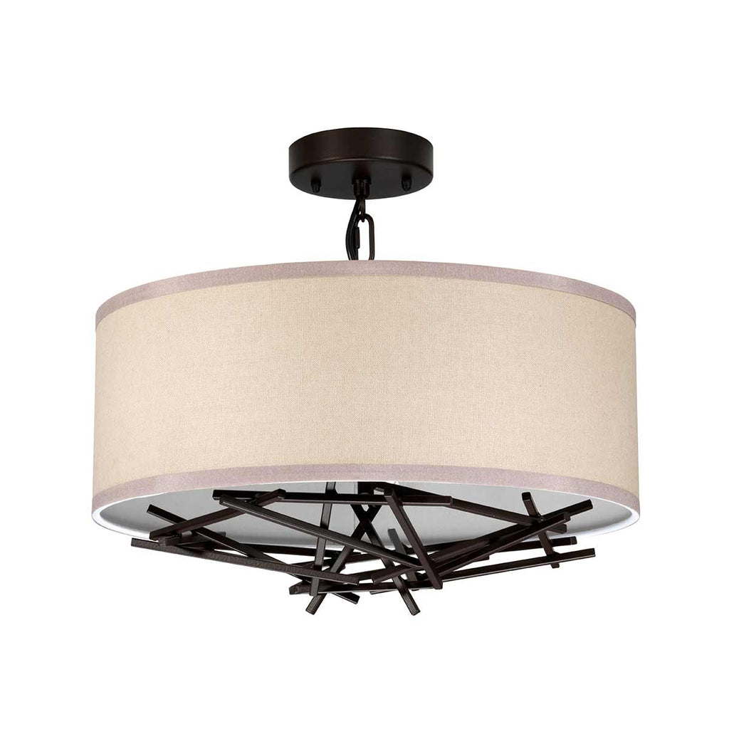 Pendelleuchte Taiko (bronzefarben) 3x - Elstead Lighting