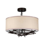 Pendelleuchte Taiko (bronzefarben) 3x - Elstead Lighting