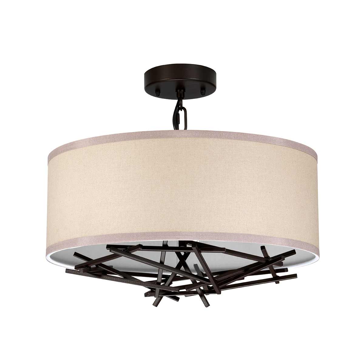 Pendelleuchte Taiko (bronzefarben) 3x - Elstead Lighting