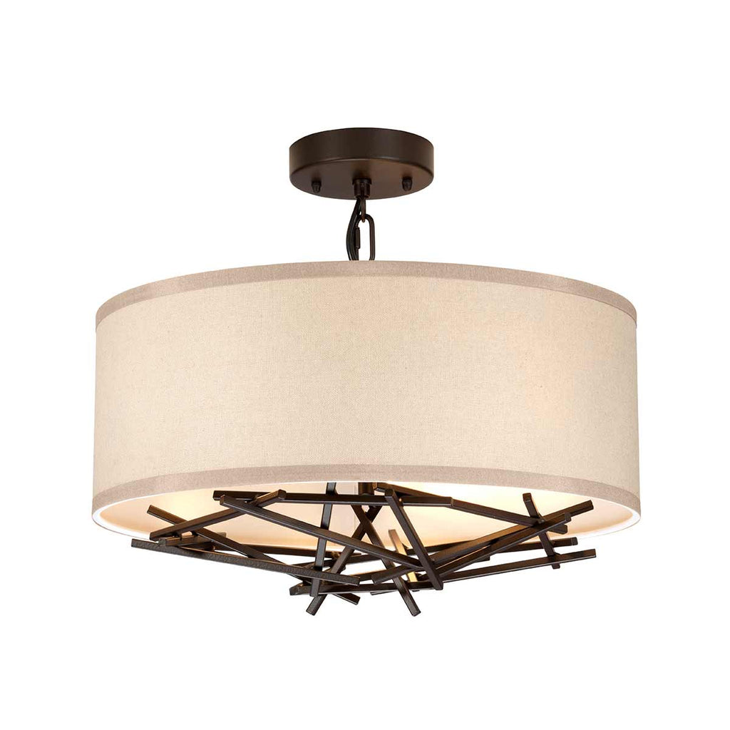 Pendelleuchte Taiko (bronzefarben) 3x - Elstead Lighting