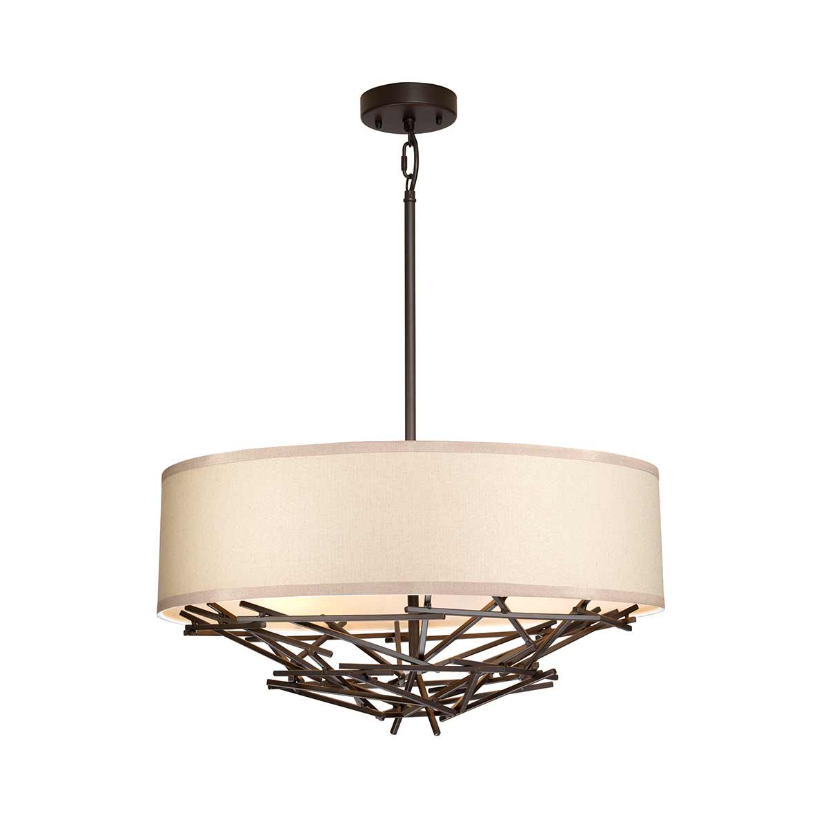 Pendelleuchte Taiko (bronzefarben) 4x - Elstead Lighting