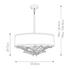 Pendelleuchte Taiko (bronzefarben) 4x - Elstead Lighting