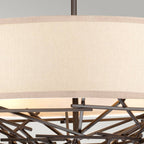 Pendelleuchte Taiko (bronzefarben) 4x - Elstead Lighting