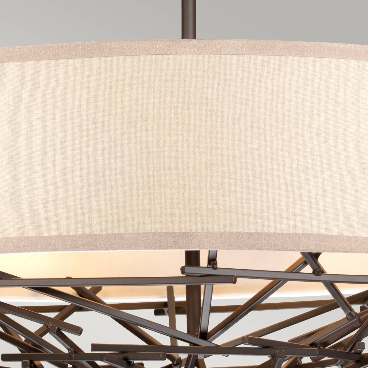 Pendelleuchte Taiko (bronzefarben) 4x - Elstead Lighting