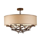 Pendelleuchte Taiko (bronzefarben) 4x - Elstead Lighting