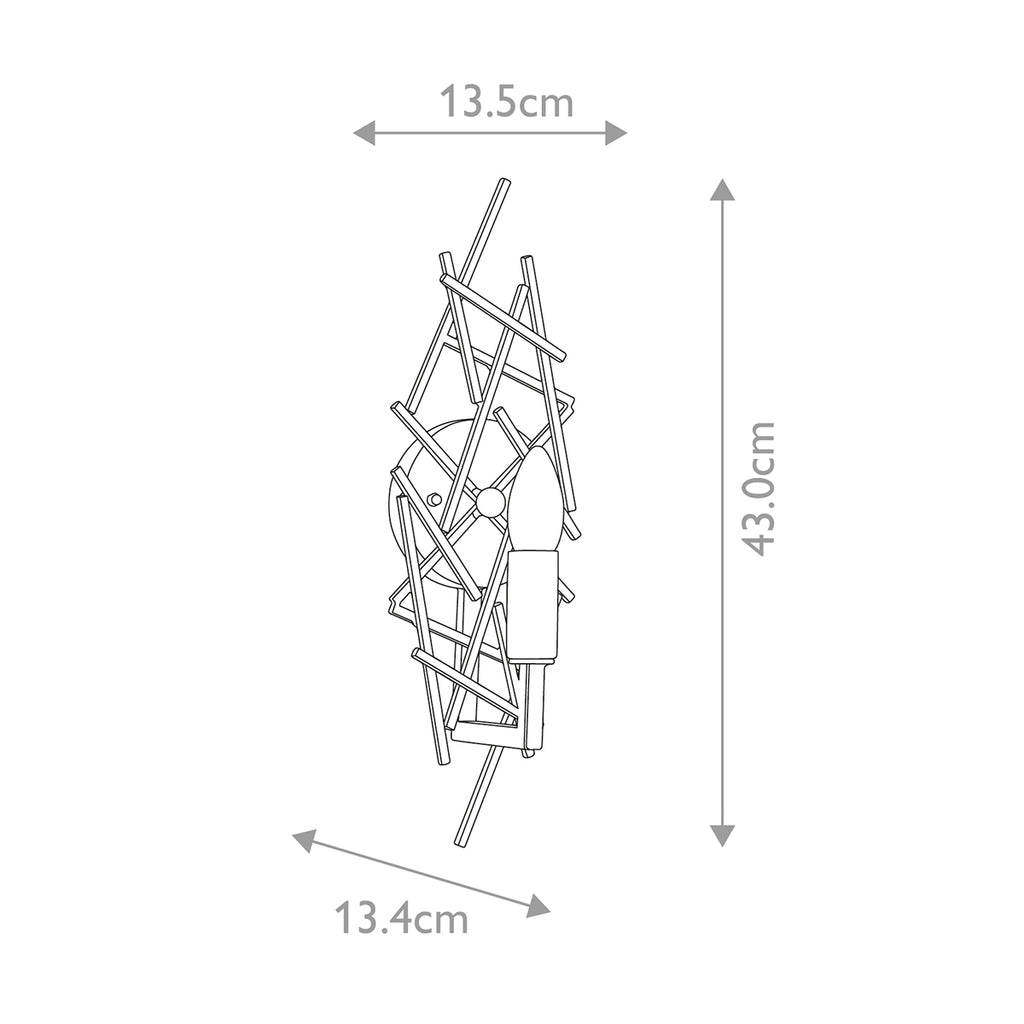 Wandleuchte Taiko (schwarz) 1x - Elstead Lighting