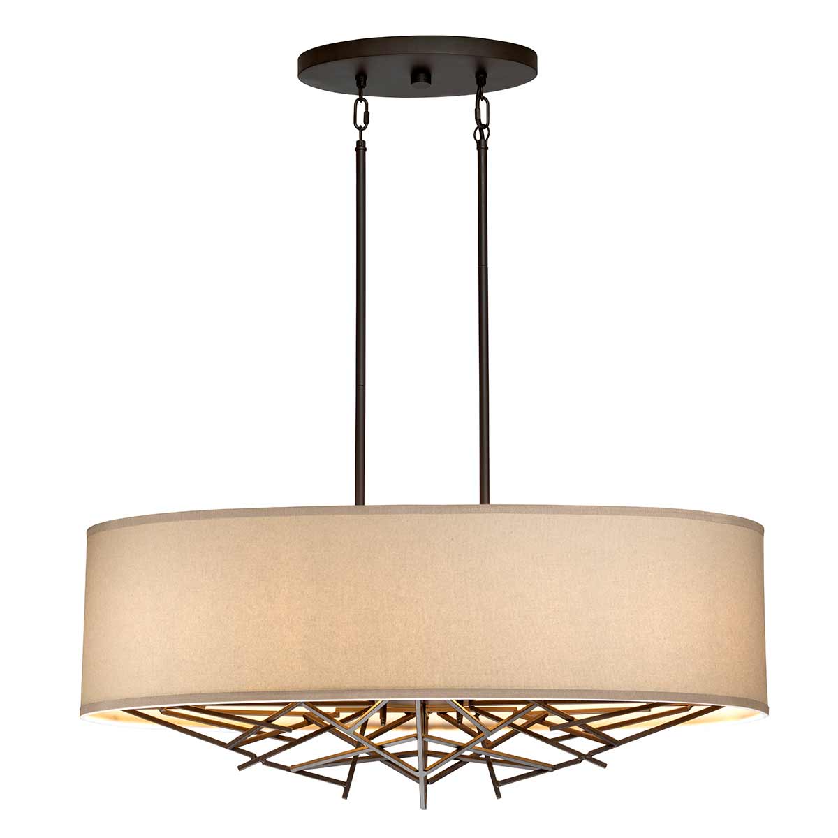 Pendelleuchte Taiko (bronzefarben) 5x - Elstead Lighting