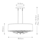 Pendelleuchte Taiko (bronzefarben) 5x - Elstead Lighting
