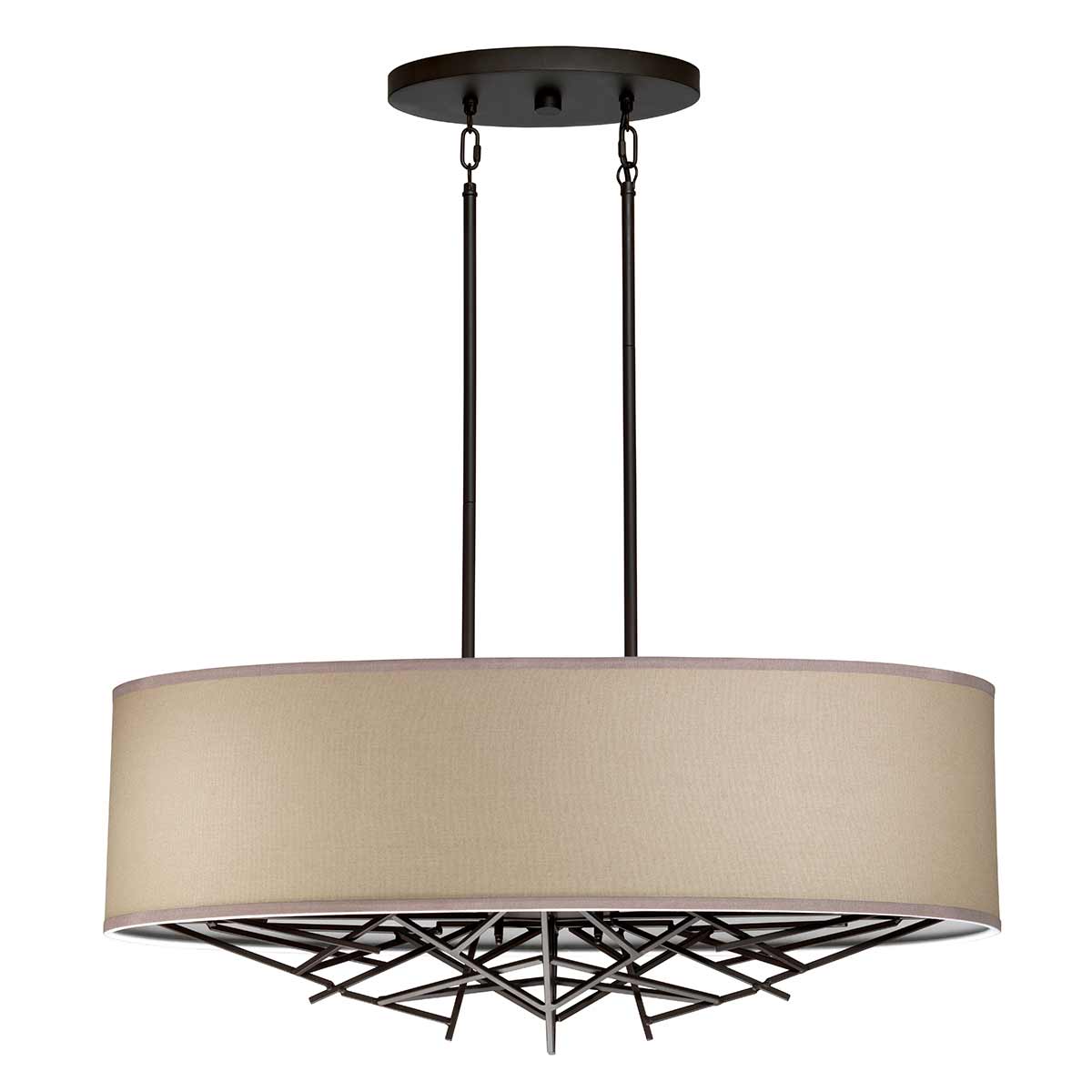Pendelleuchte Taiko (bronzefarben) 5x - Elstead Lighting