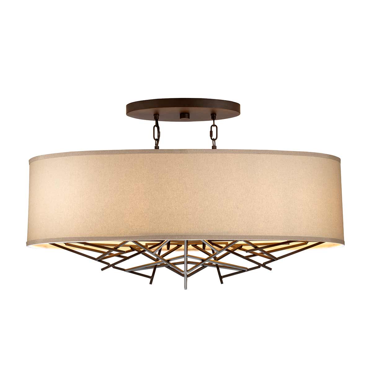 Pendelleuchte Taiko (bronzefarben) 5x - Elstead Lighting