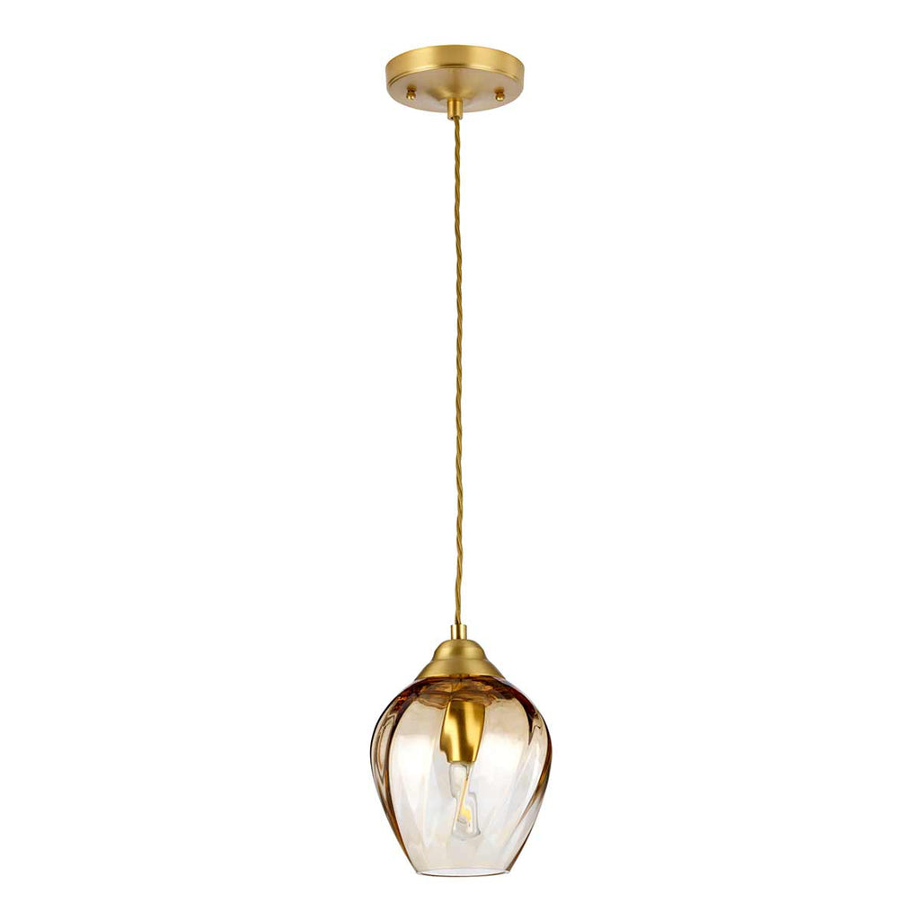 Pendelleuchte Tiber (messingfarben) 1x - Elstead Lighting