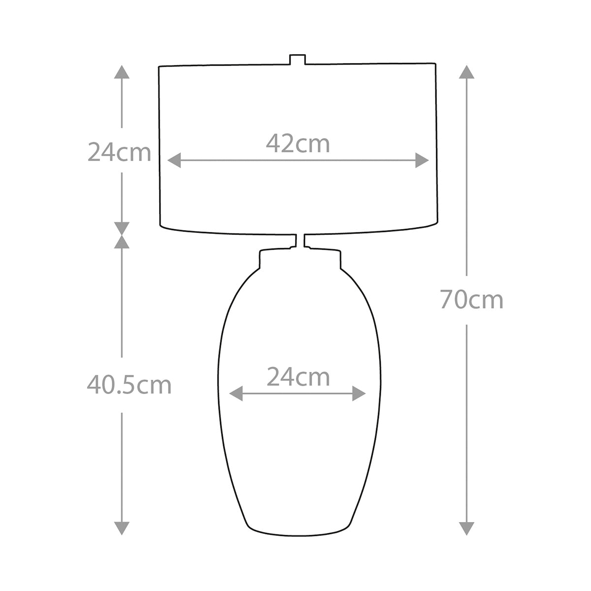 Tischleuchte Victor (Creme) 1x - Elstead Lighting