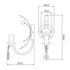Wandleuchte Windsor (goldfarben) 1x - Elstead Lighting