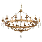 Pendelleuchte Windsor (goldfarben) 12x - Elstead Lighting